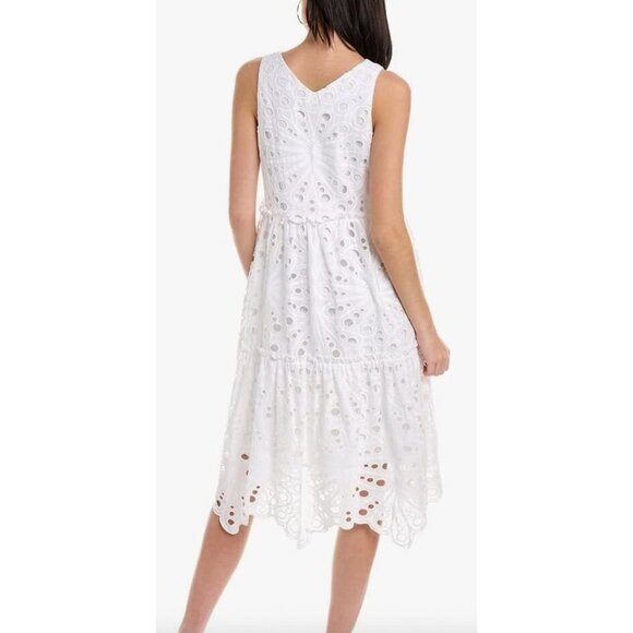 NWT Trina Turk Enjoy Dress White Cotton Sz S $398 [jb] - Picture 2 of 7